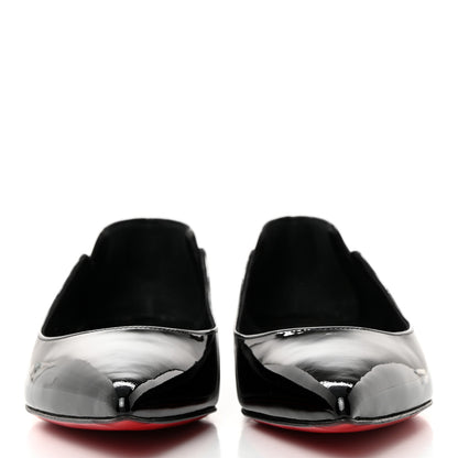 Christian Louboutin Patent Hot Chickita Flats 37.5 Black 2 of 7
