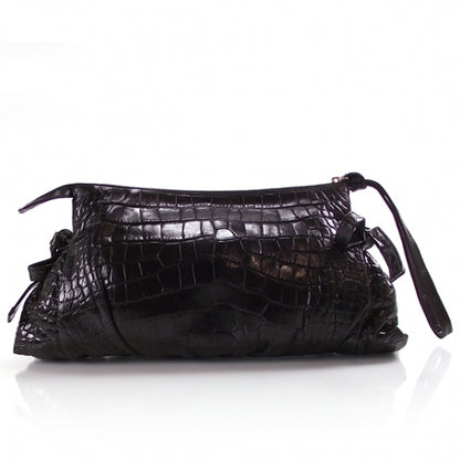 Gucci Alligator Hysteria Clutch Black 2 of 9