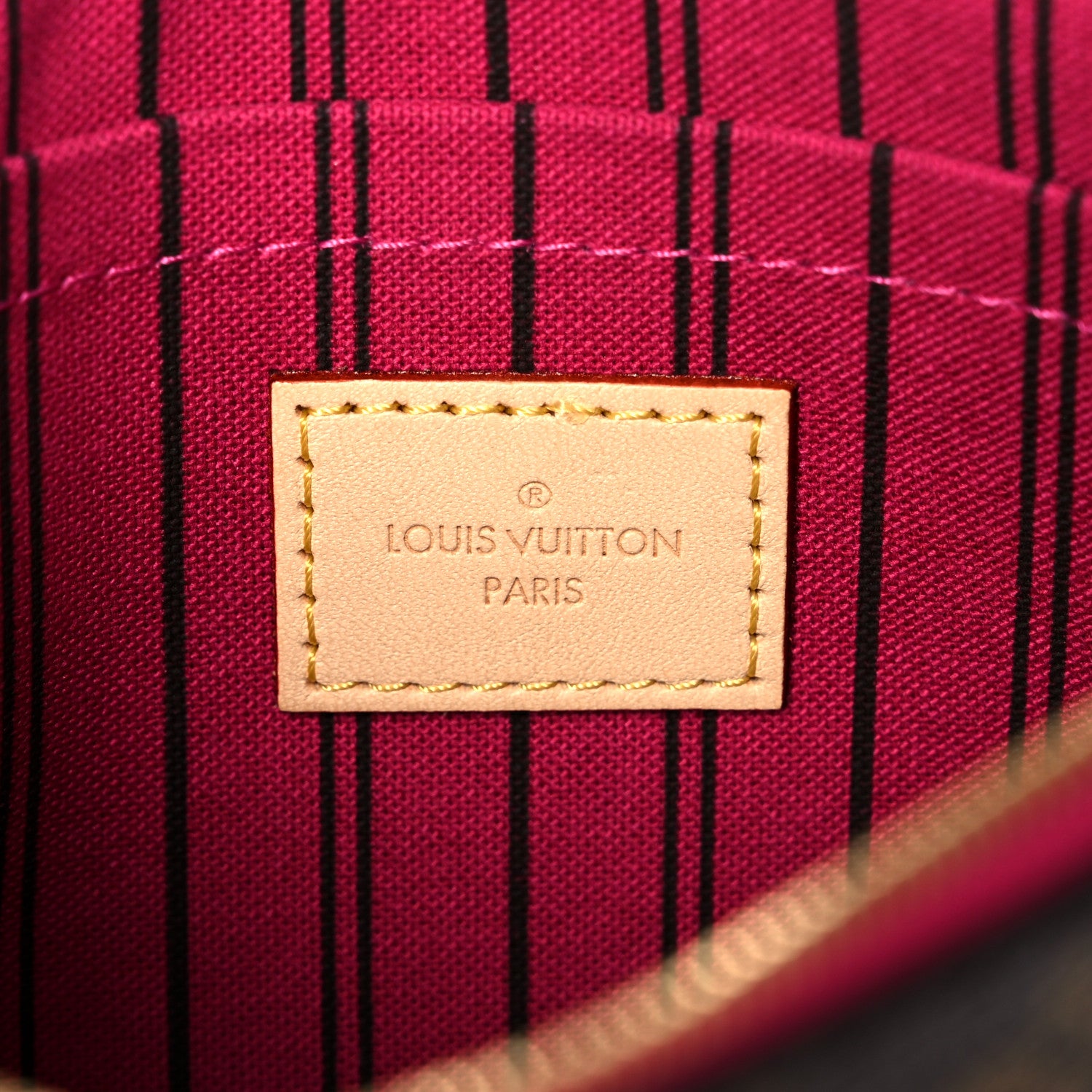 Louis Vuitton Monogram Neverfull MM GM Pochette Pivoine 6 of 12