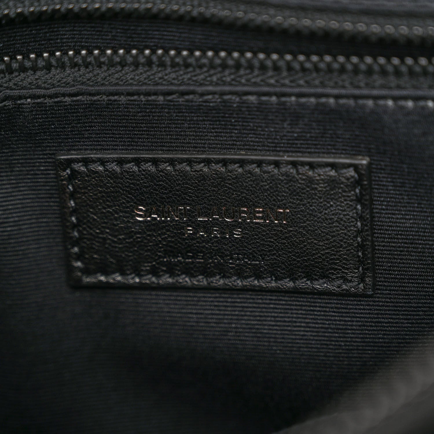 Saint Laurent Calfskin Y Quilted Monogram Medium Loulou Chain Satchel Black 6 of 9