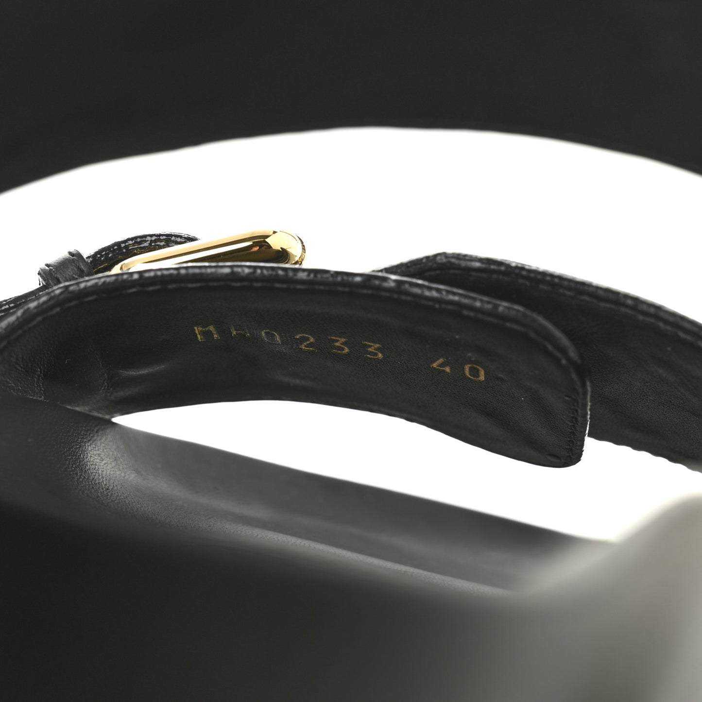 Lambskin Embossed Monogram Bom Dia Flat Mule Sandals 40 Black