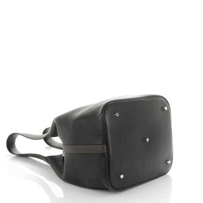 Hermes Taurillon Clemence Swift Biolor Picotin Lock TGM Plomb Graphite 4 of 10