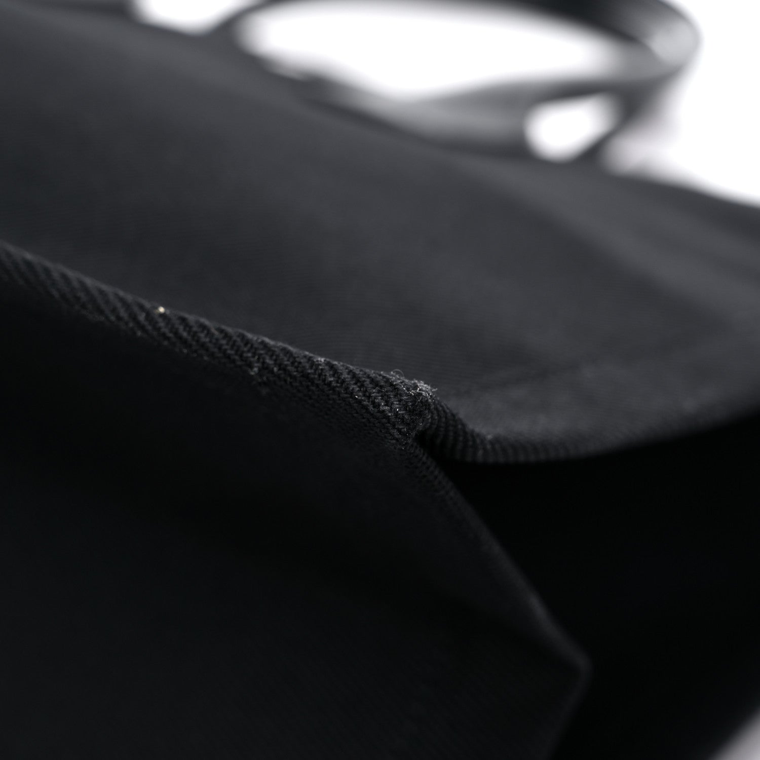 Saint Laurent Linen Calfskin Rive Gauche Tote Black 10 of 11