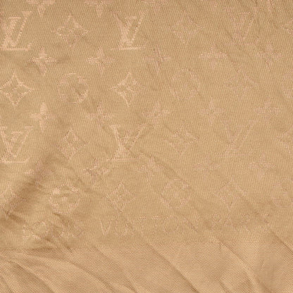 Louis Vuitton Silk Wool Monogram Voile Shawl Gold 5 of 7