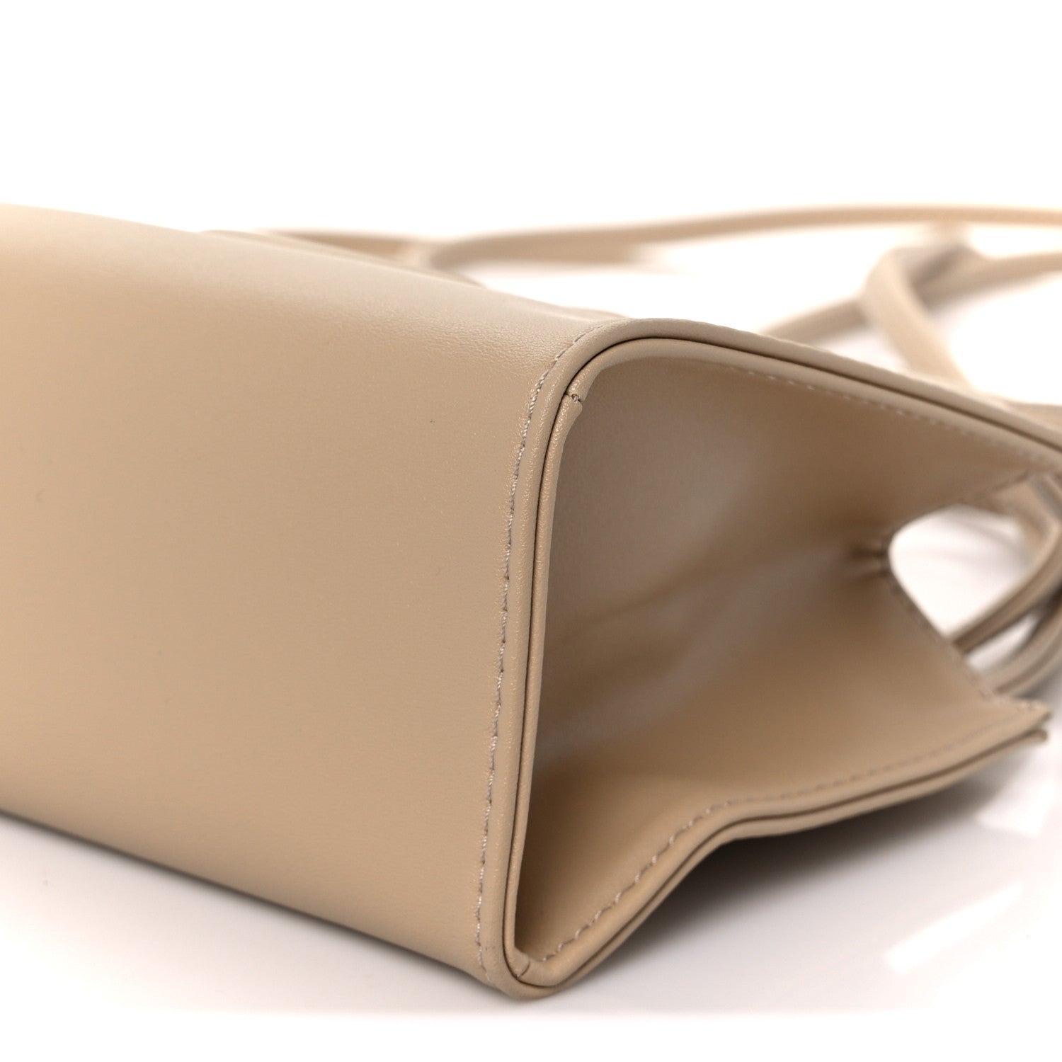Telfar Vegan Leather Small Shopping Bag Cream 10 of 10