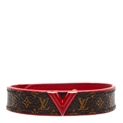 Louis Vuitton Monogram Essential V Bracelet Rouge 1 of 8