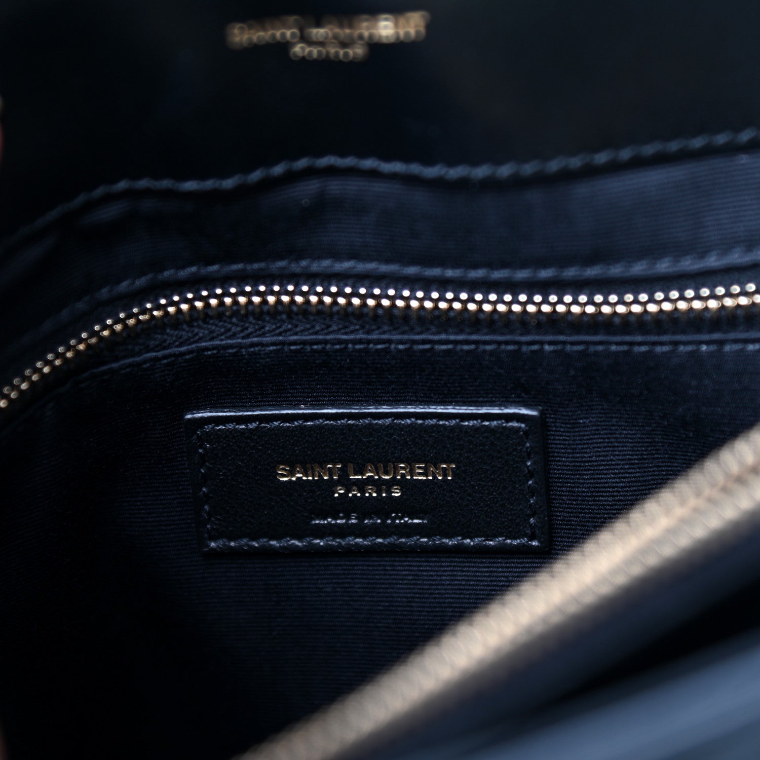 Saint Laurent Calfskin Y Quilted Monogram Medium Loulou Chain Satchel Black 6 of 10