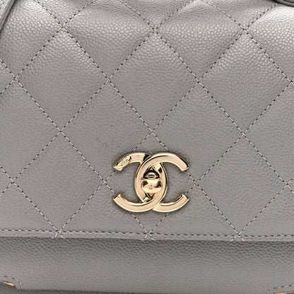 Chanel Caviar Quilted Small Business Affinity Flap Grey 8 of 10