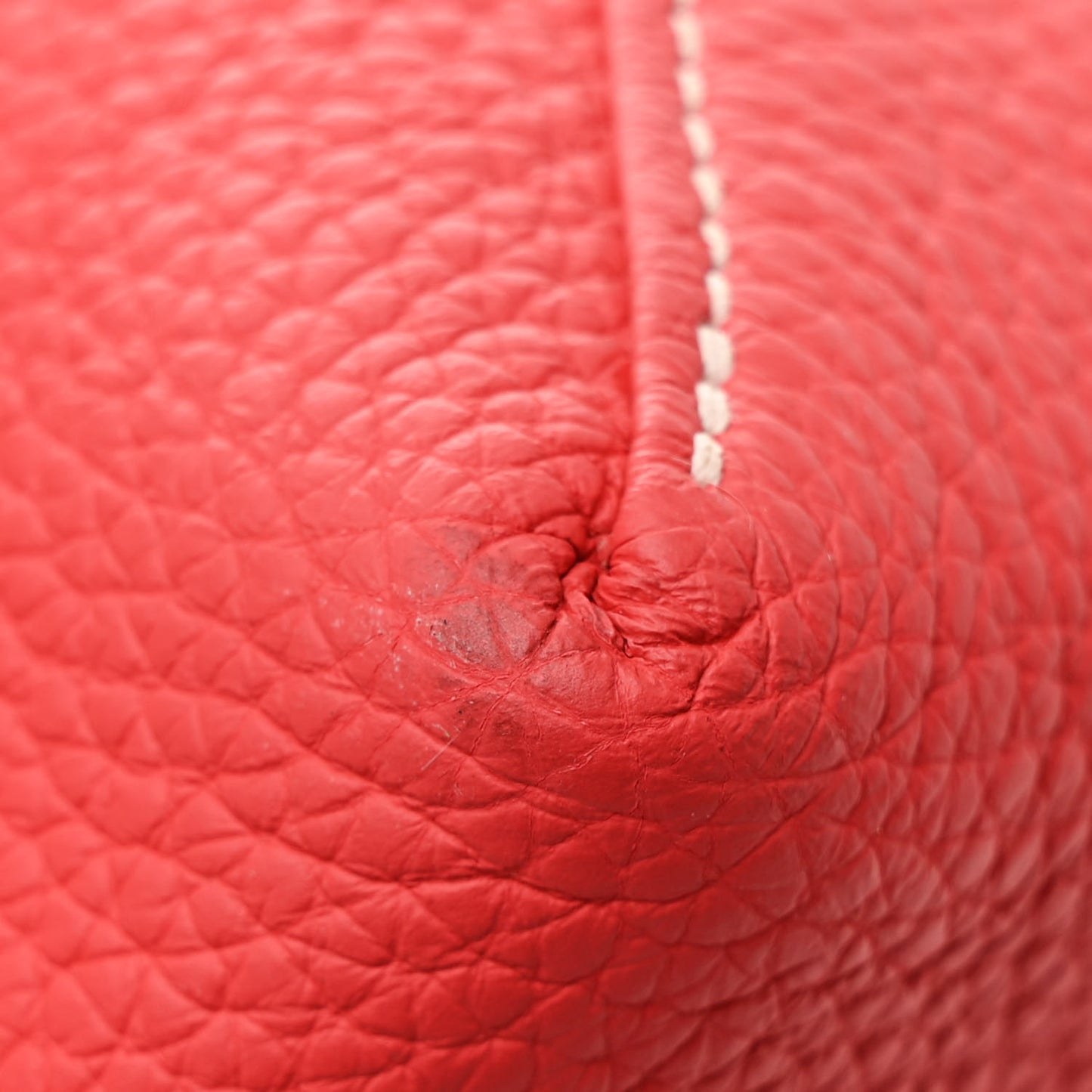 Taurillon Clemence Double Sens 45 Reversible Tote  Rubis Rose Jaipur