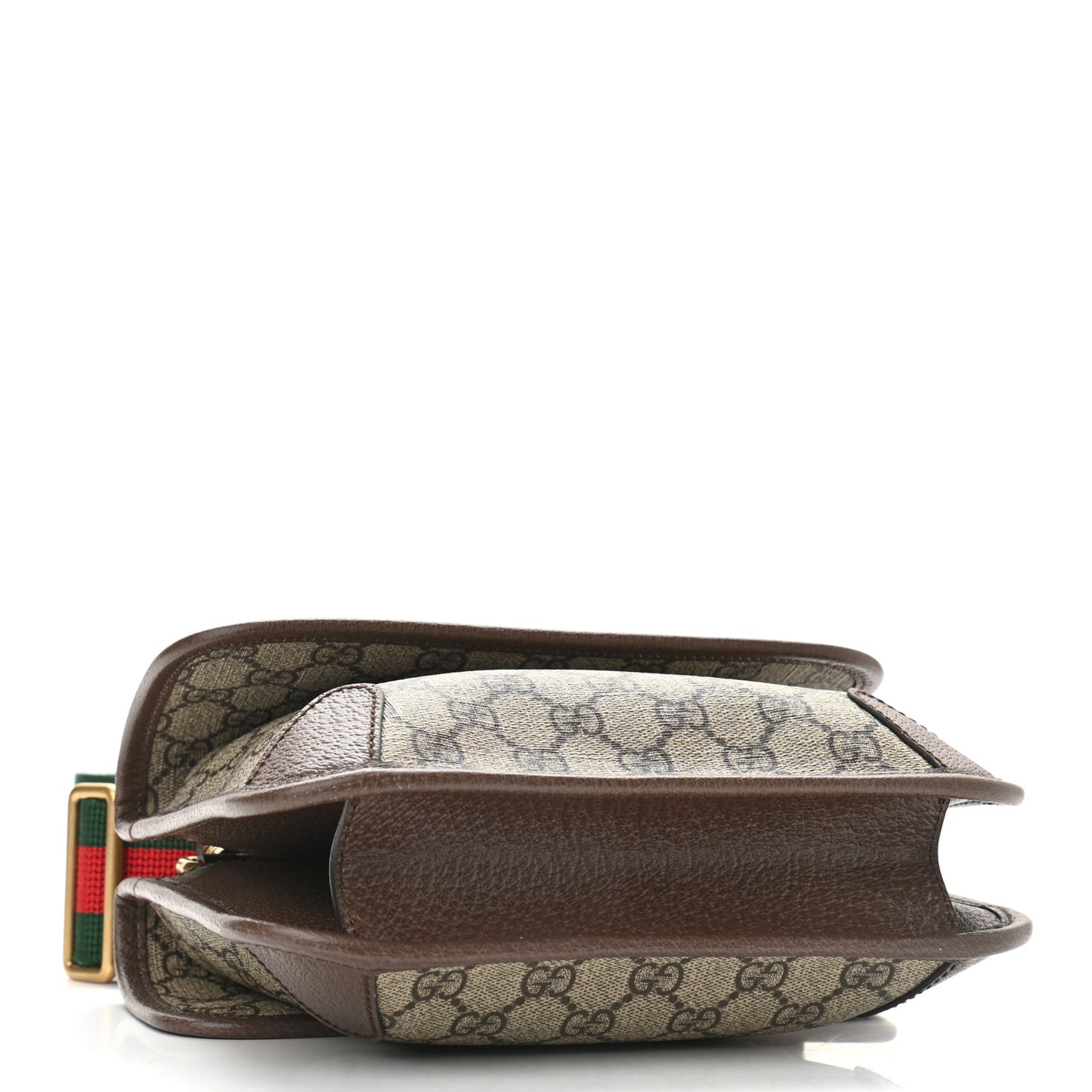 GG Supreme Monogram Web Small Neo Vintage Double Flap Messenger Bag Beige New Acero