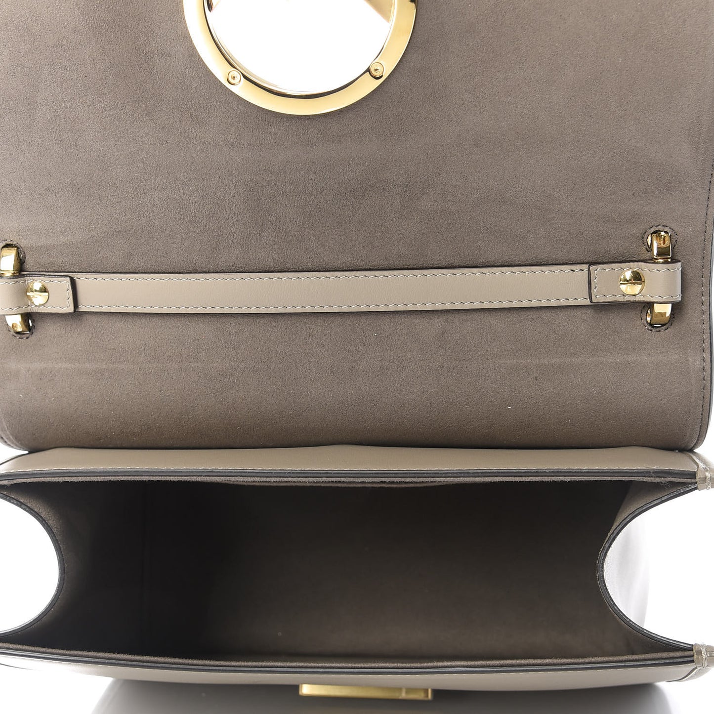 Vitello Century Opaco F is Fendi Small Kan I Shoulder Bag Tortora