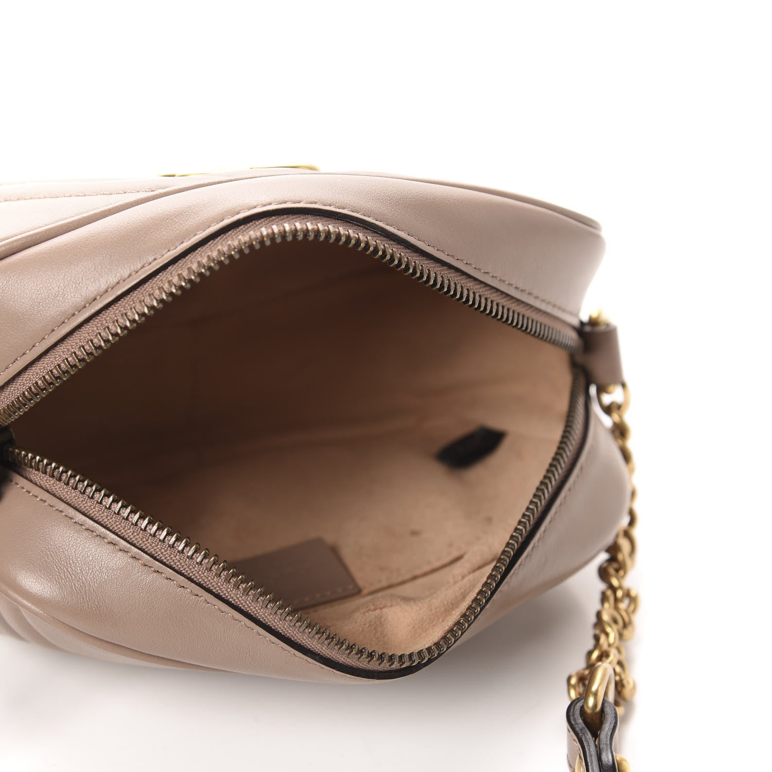 Gucci Calfskin Matelasse Mini GG Marmont Chain Shoulder Bag Porcelain Rose 5 of 11