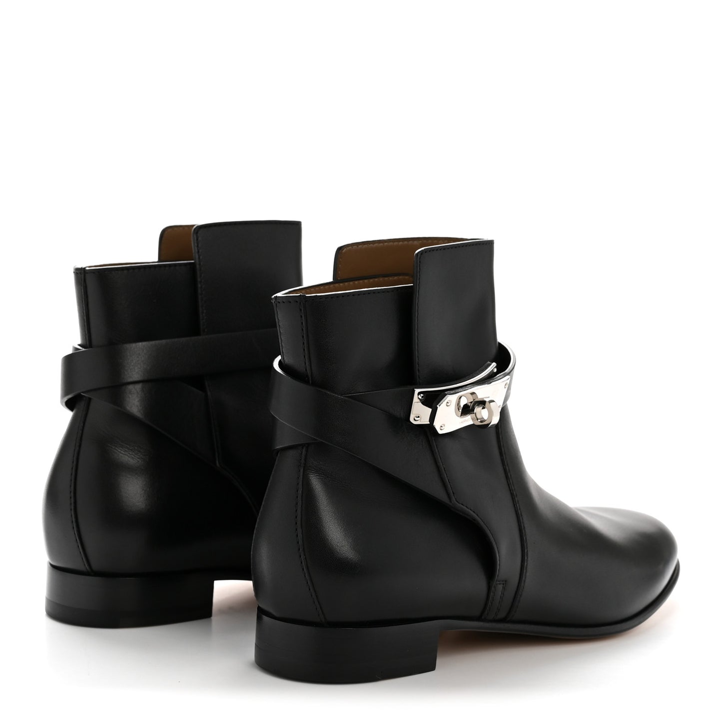 Calfskin Neo Low Boots 37 Black