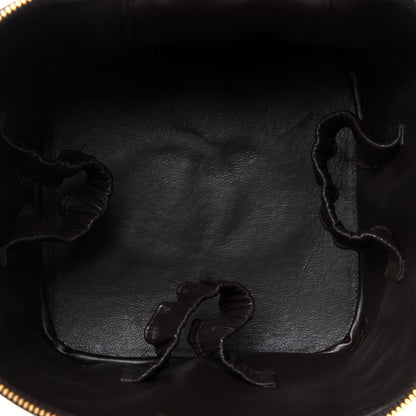 Chanel Lambskin Quilted Cosmetic Vanity Bag Brown 5 of 16