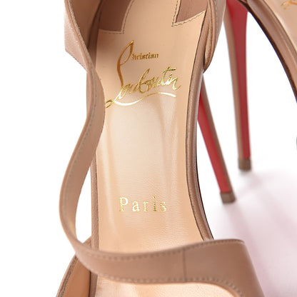Christian Louboutin Shiny Nappa Catchy One 100 Pumps 38 Nude 7 of 8
