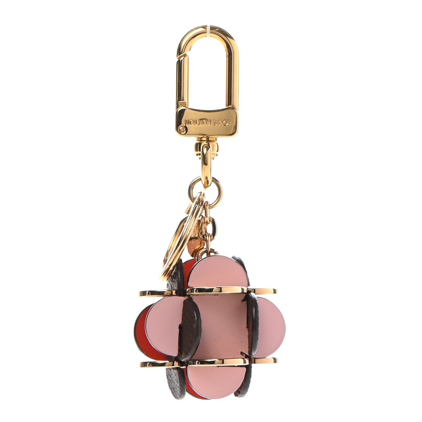 Monogram Flowering Bag Charm Key Ring