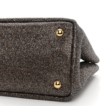Prada Broccato Chain Tote Caffé 9 of 10