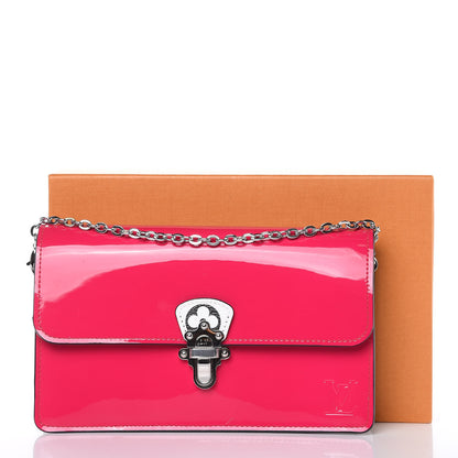 Louis Vuitton Patent Calfskin Monogram Cherrywood Chain Wallet Berlingot Pink 10 of 10