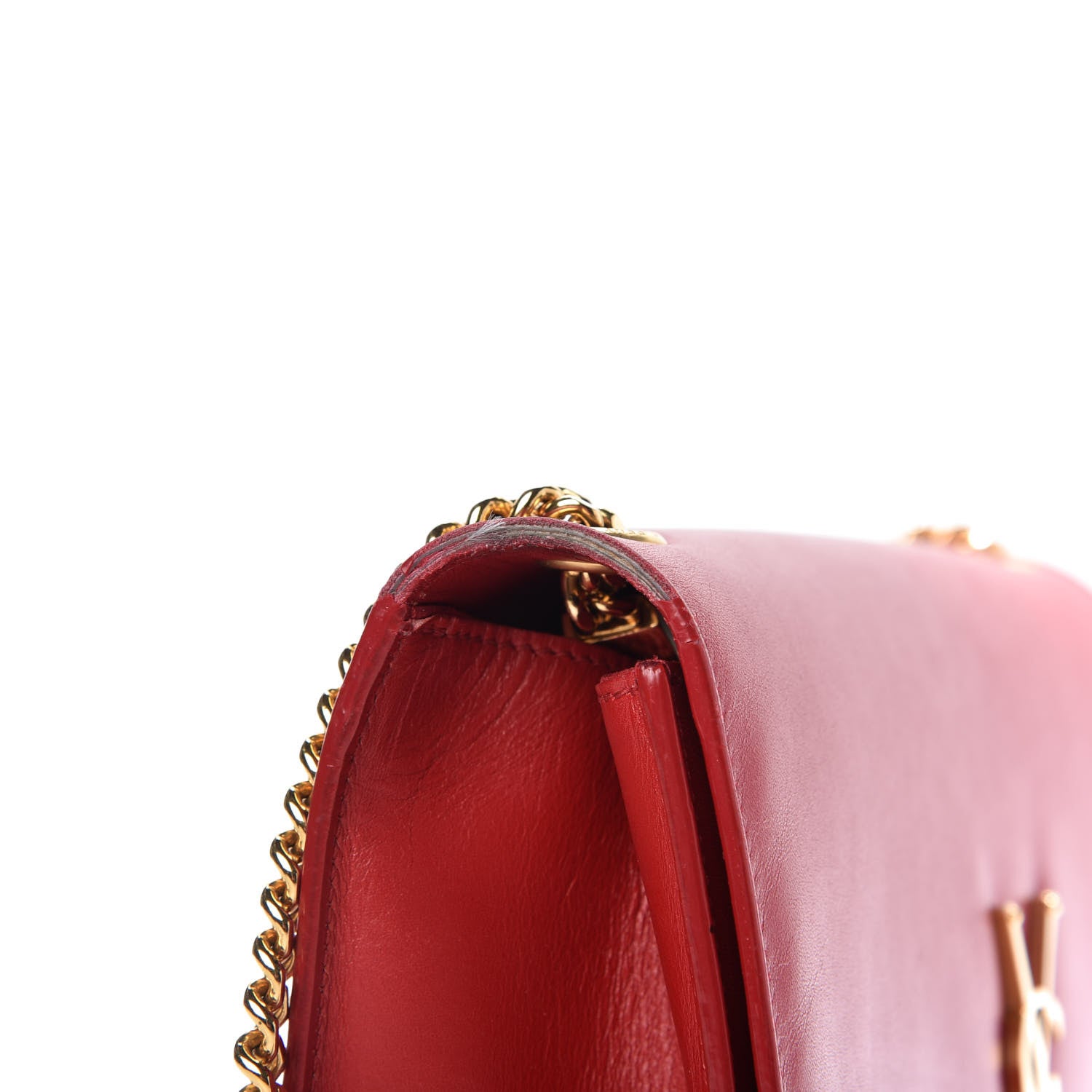 Saint Laurent Smooth Calfskin Medium Classic Monogram Kate Tassel Satchel Lipstick Red 10 of 10