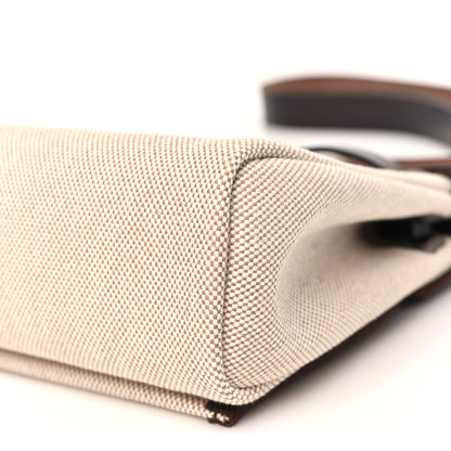 Hermes Military Toile Vache Hunter Herbag Zip Retourne 20 Ecru Beige Ebene 10 of 11