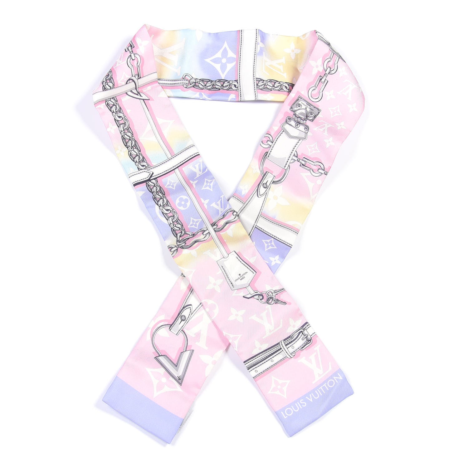 Louis Vuitton Silk Monogram Escale Confidential Bandeau Pink 1 of 3