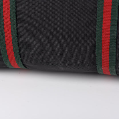 Gucci Technical Canvas Web Duffle Bag Black 11 of 11