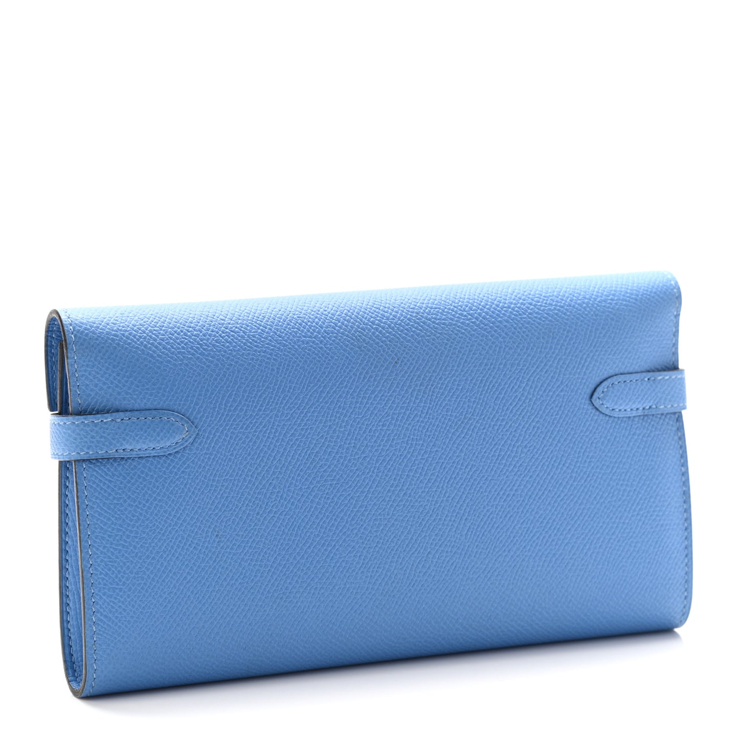 Epsom Kelly Longue Wallet Bleu Paradis