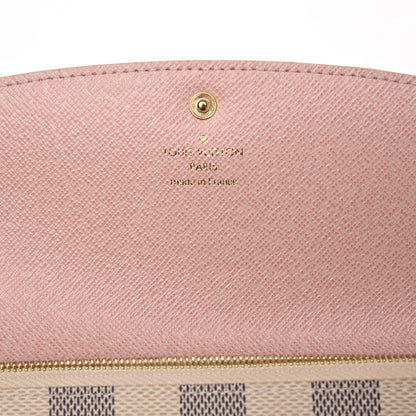 Louis Vuitton Damier Azur Emilie Wallet Rose Ballerine 6 of 6