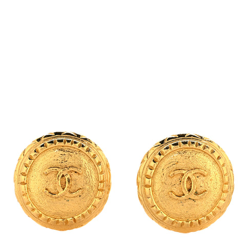 CC Clip On Earrings Gold