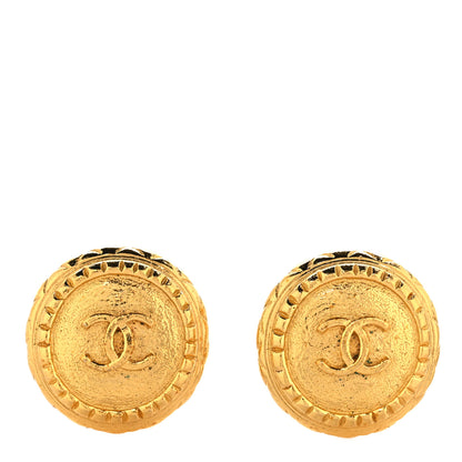 Chanel CC Clip On Earrings Gold 1 of 5