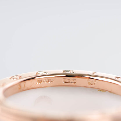 Bulgari 18K Rose Gold White Ceramic B.Zero1 Four-Band Ring 57 8 6 of 7
