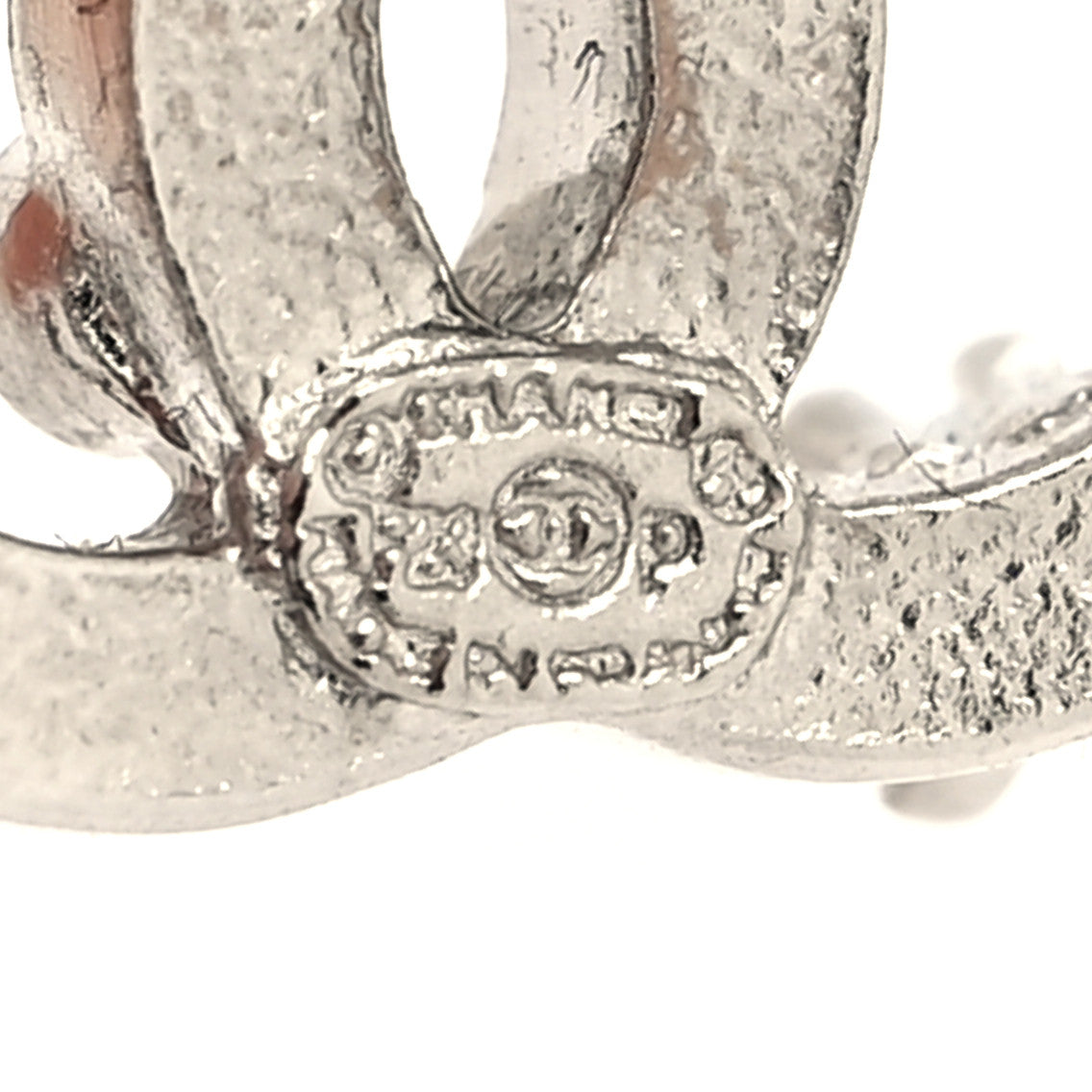 Crystal CC Star Earrings Silver