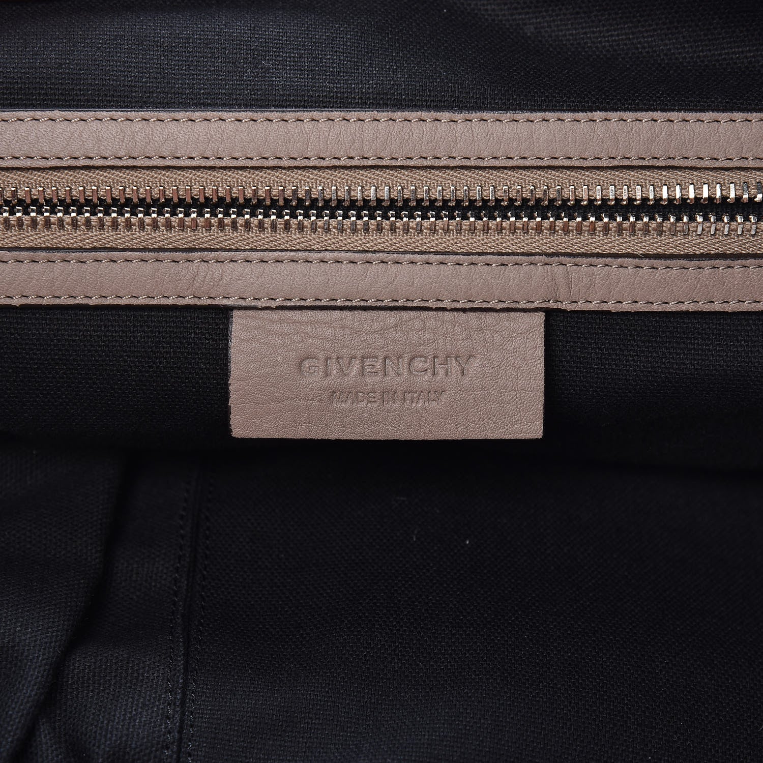 Givenchy Grained Calfskin Medium Zip Animation Nightingale Taupe 6 of 9