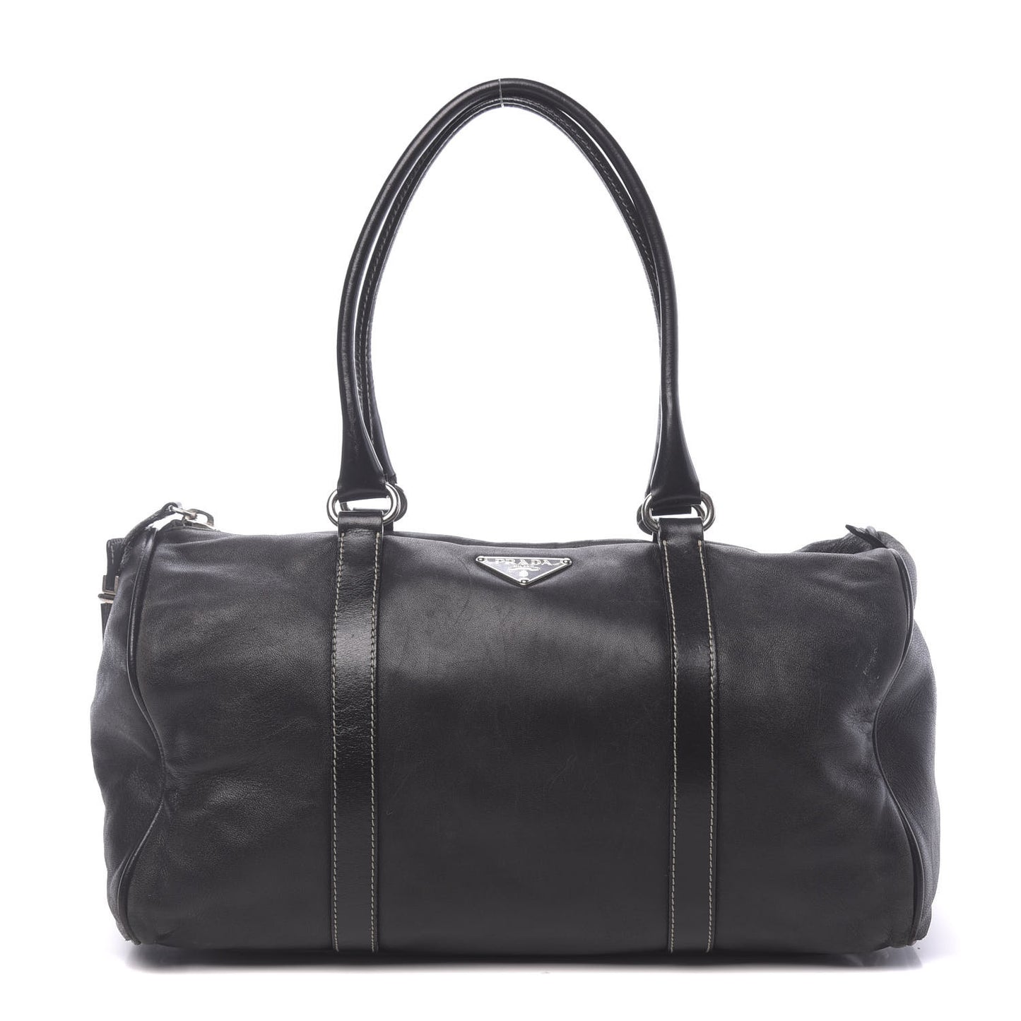 Soft Calfskin Nappa Shoulder Bag Black