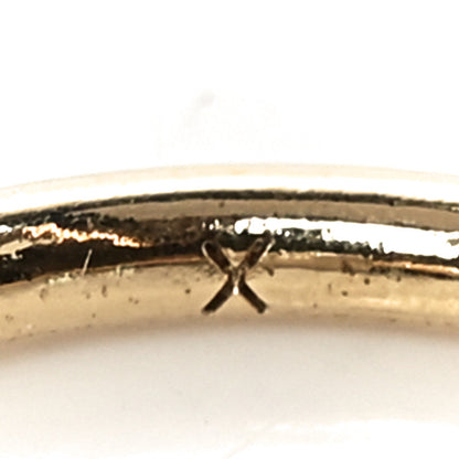 Christian Dior Metal CD Sphere Ring 52 6 Gold Silver 4 of 5