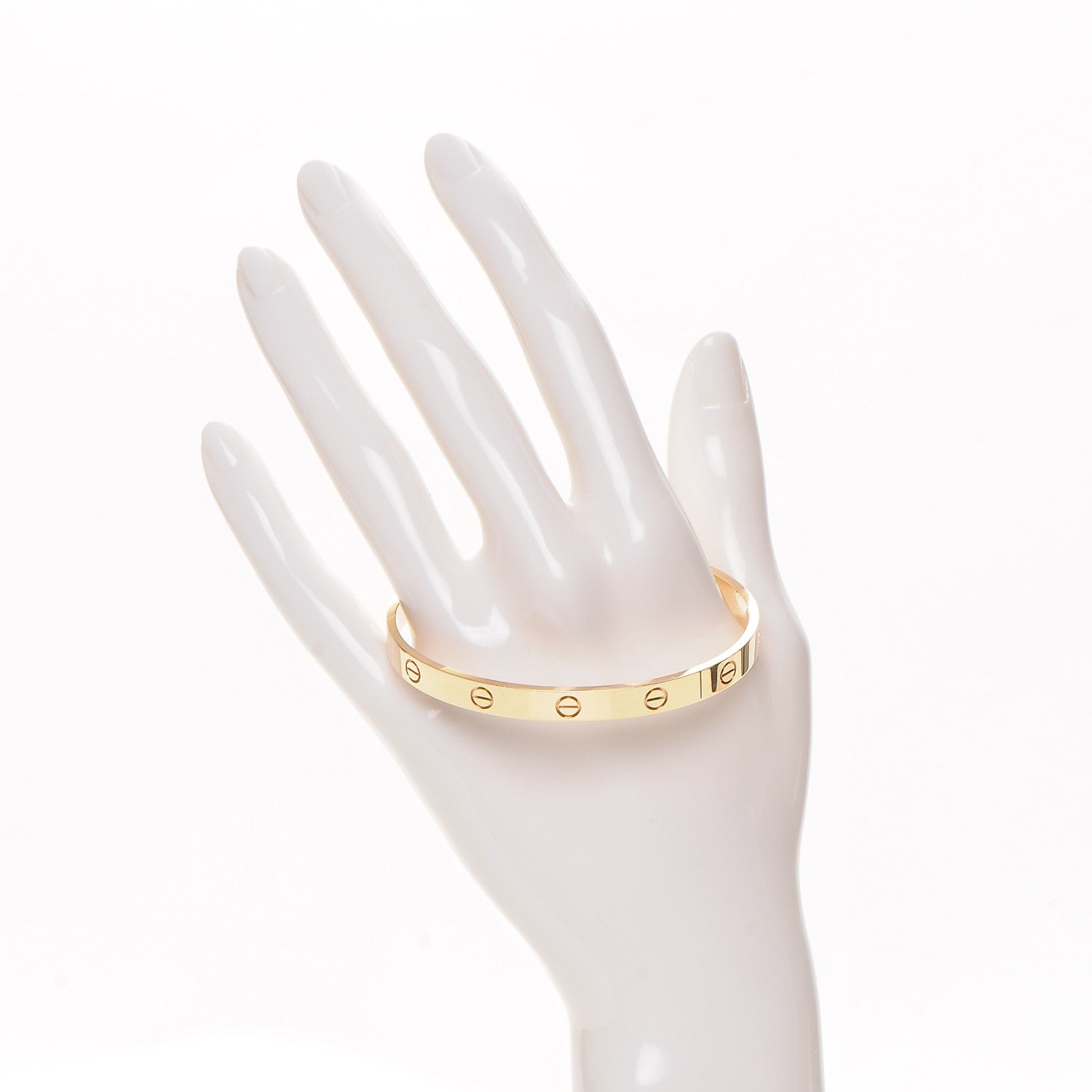 Cartier 18K Yellow Gold LOVE Cuff Bracelet 19 2 of 5