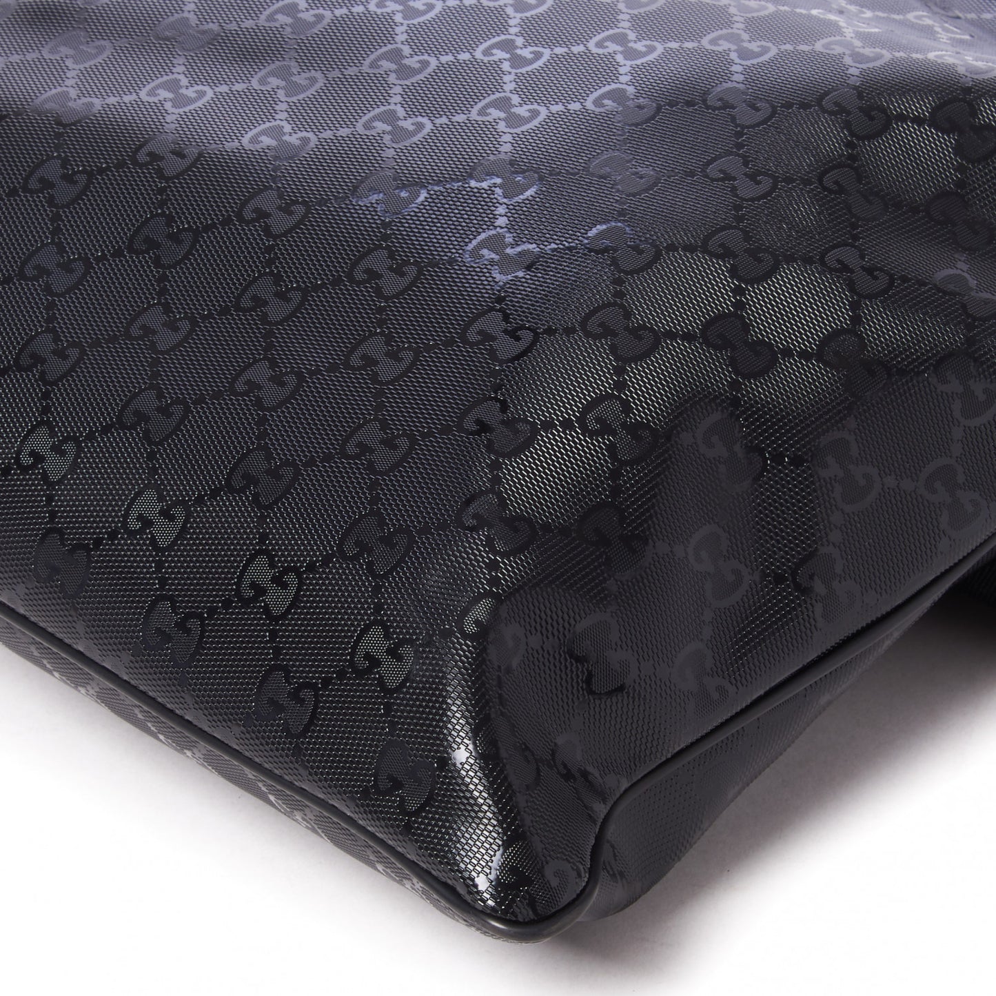 Imprime Monogram Medium Flat Messenger Bag Black
