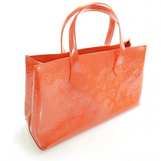 Louis Vuitton Vernis Wilshire PM Orange Sunset 4 of 8