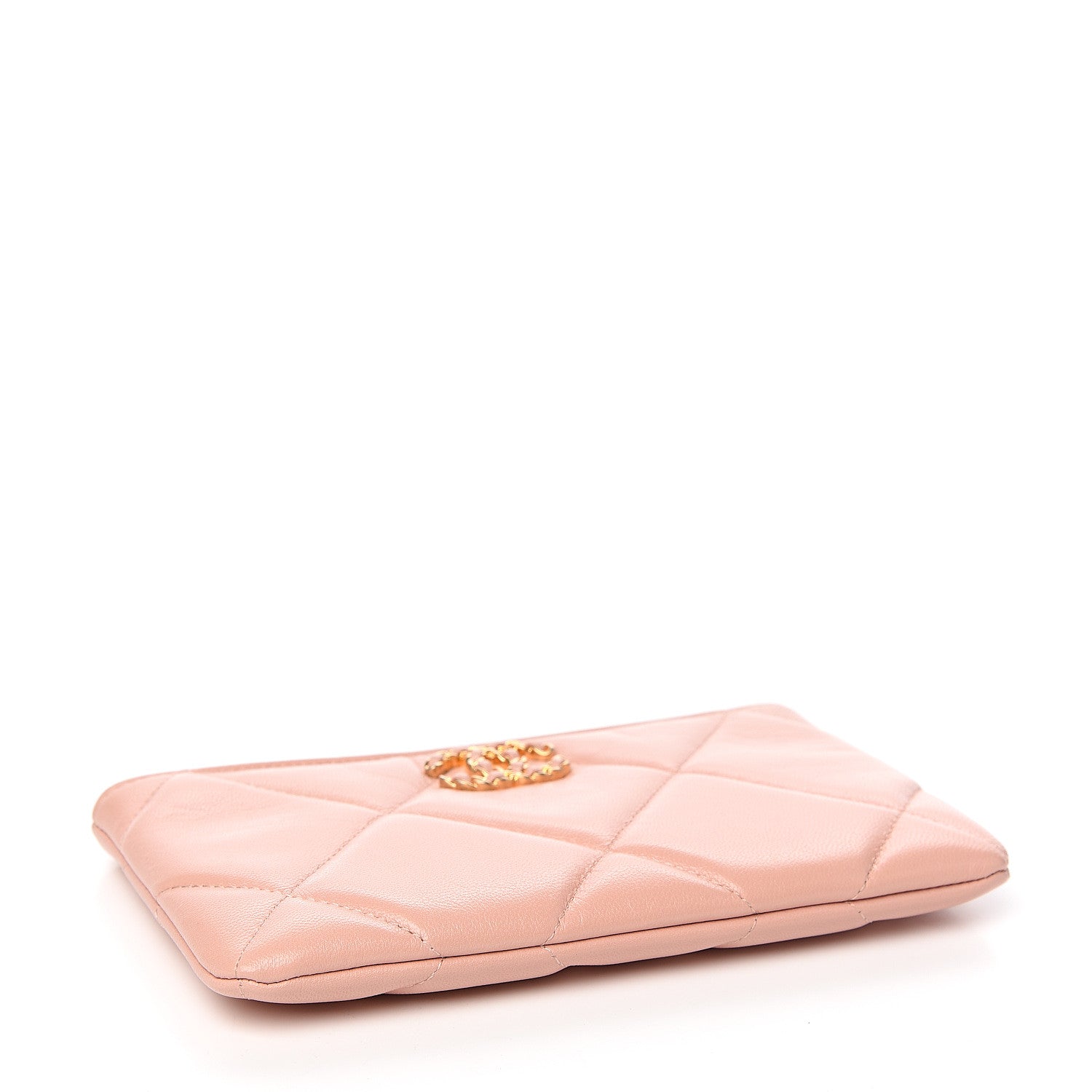Chanel Goatskin Quilted 19 Cosmetic Case Light Pink 3 of 7