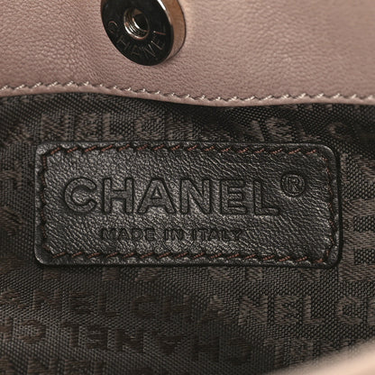 Chanel Lambskin Flat Shoulder Bag Beige 6 of 9