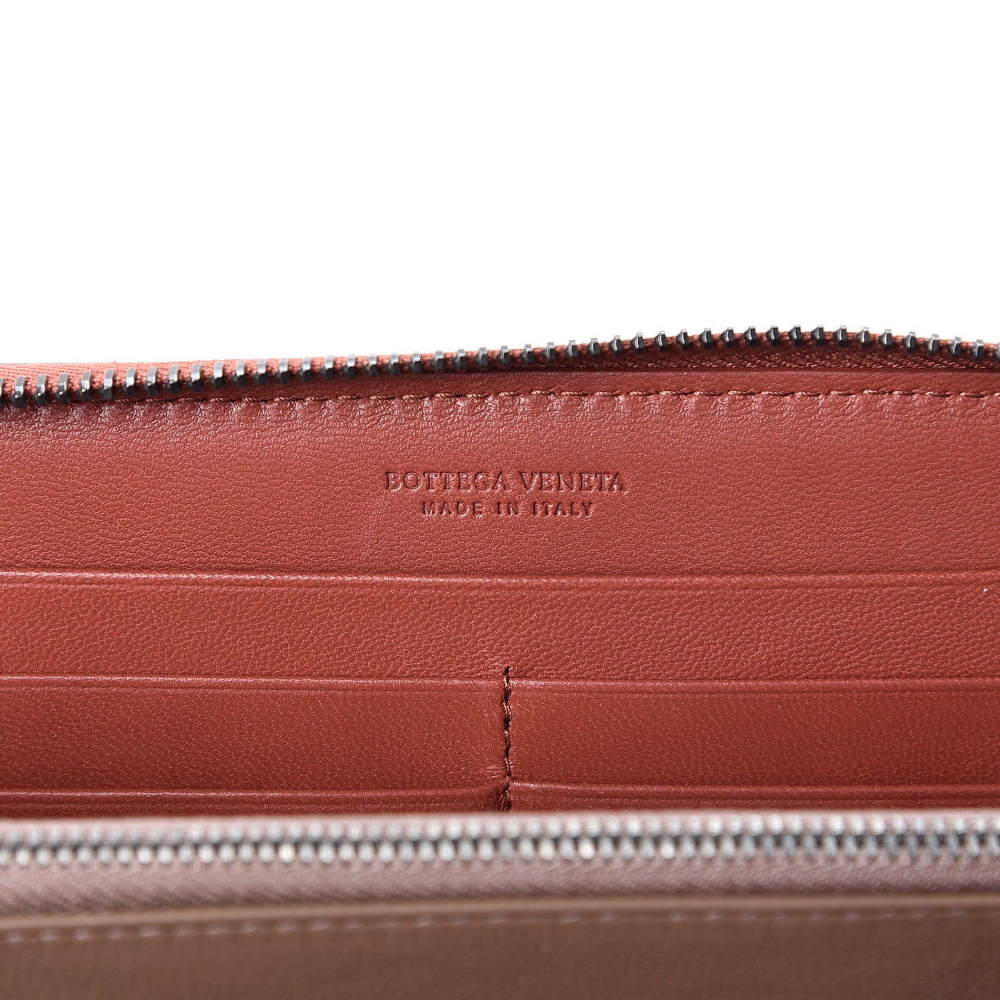 Nappa Intrecciato Zip Around Wallet Pompei