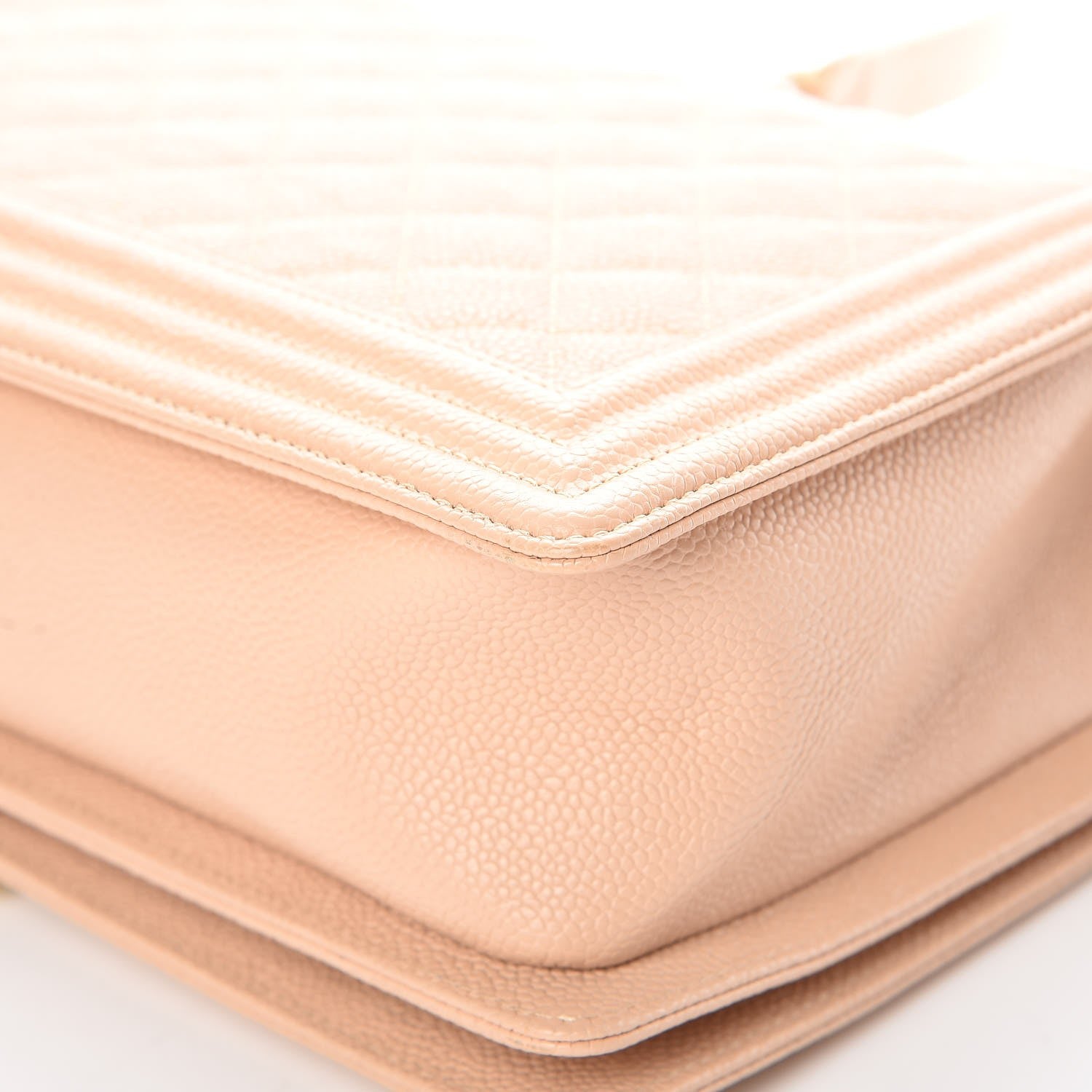 Chanel Caviar Quilted New Medium Boy Flap Beige Clair 10 of 11