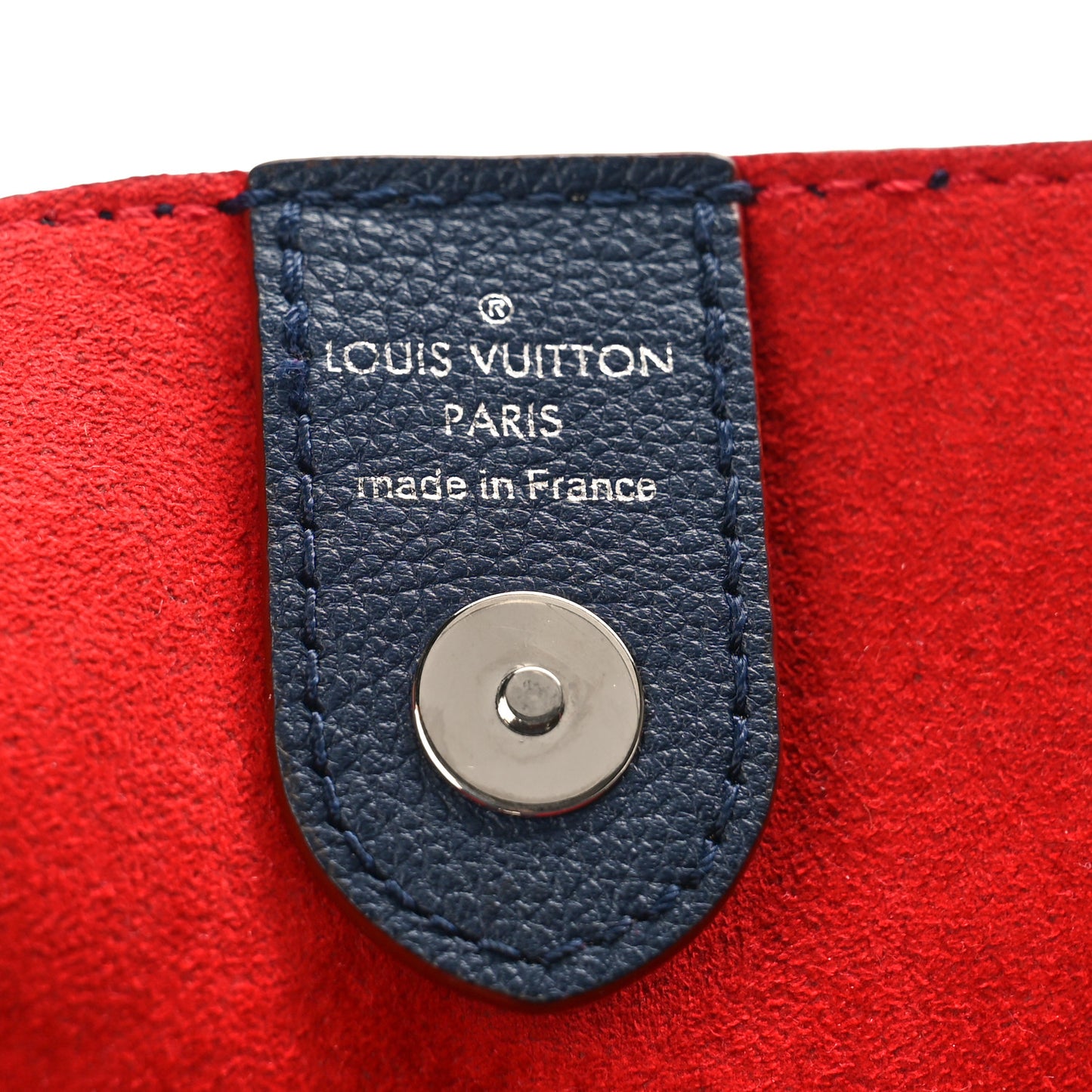 Calfskin Lockmeto Marine Rouge