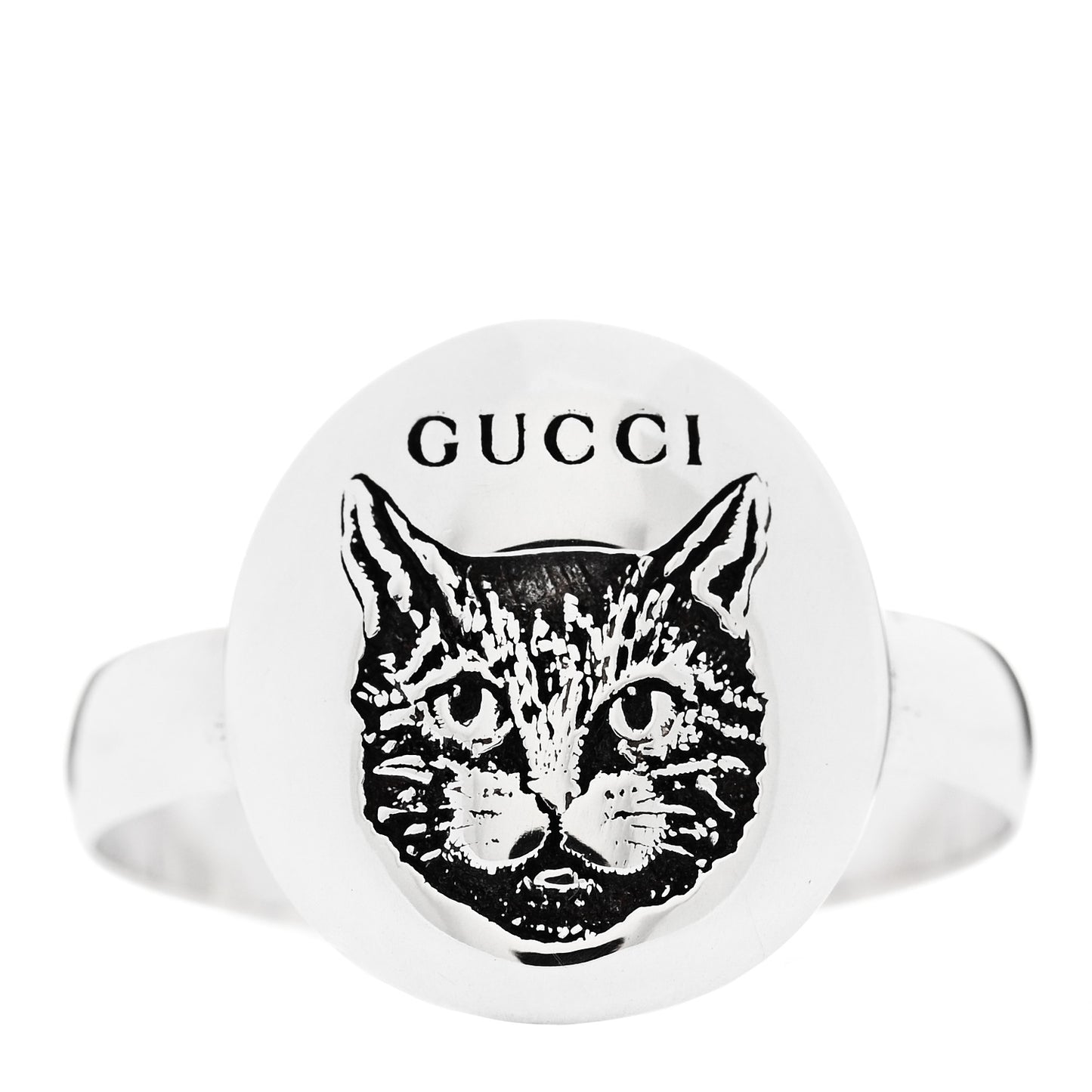 Sterling Silver Blind for Love Mystic Cat Ring 52 6