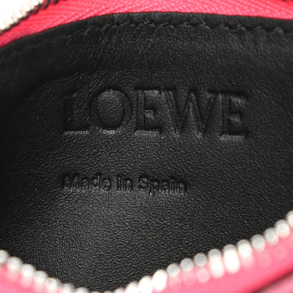Loewe Calfskin Anagram Coin Card Holder Wild Rose 6 of 7