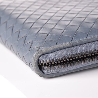 Bottega Veneta Nappa Intrecciato Zip Around Wallet Krim 12 of 15