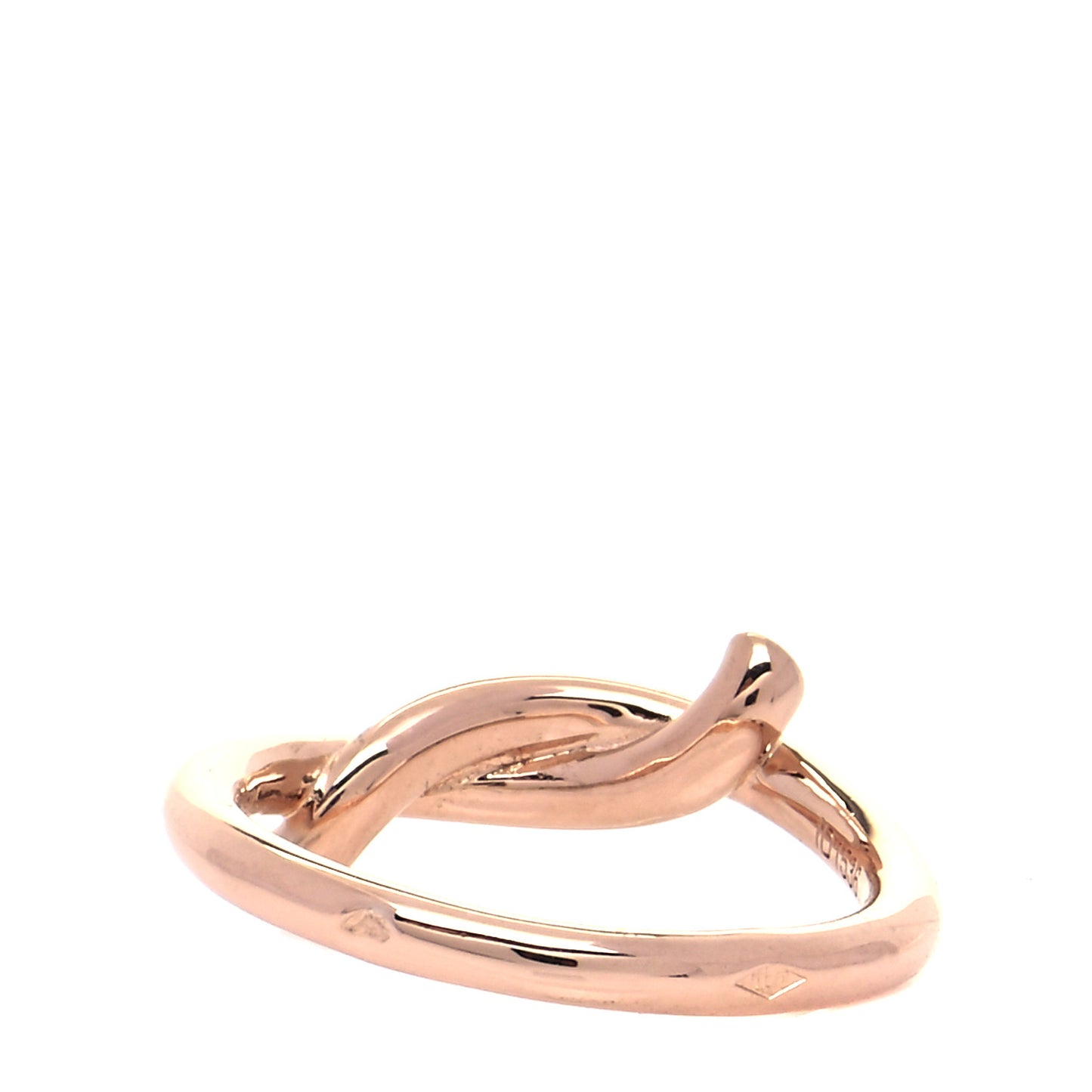 18K Pink Gold Entrelaces Ring 51 5.75