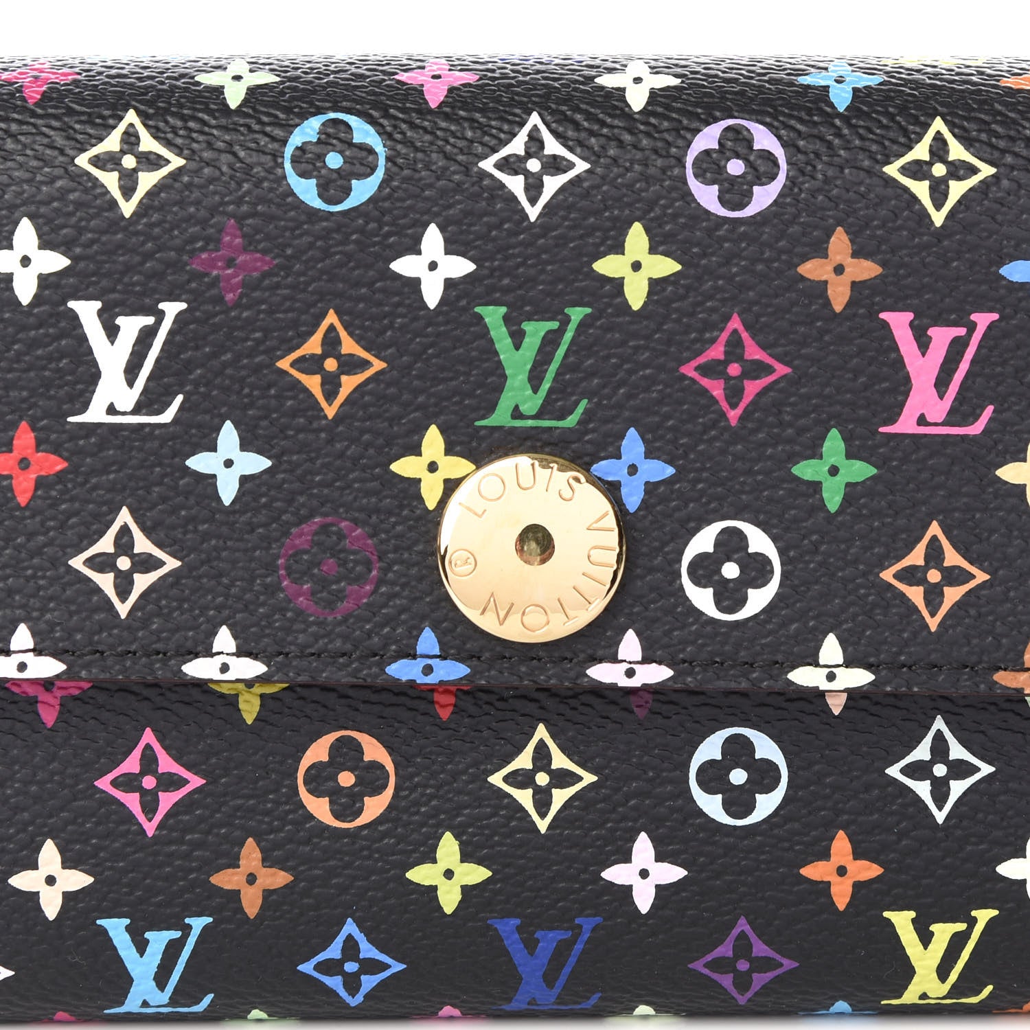 Louis Vuitton Monogram Multicolor Sarah Wallet Black Grenade 9 of 10