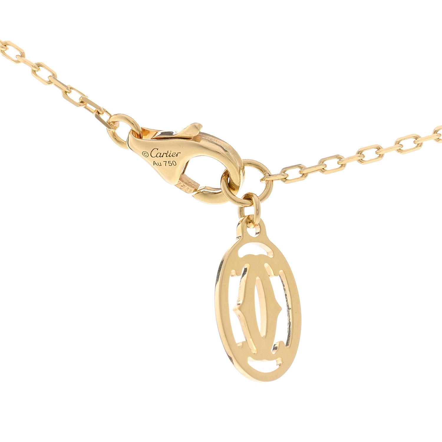 Cartier 18K Yellow Gold Diamond SM D'Amour Pendant Necklace 4 of 5