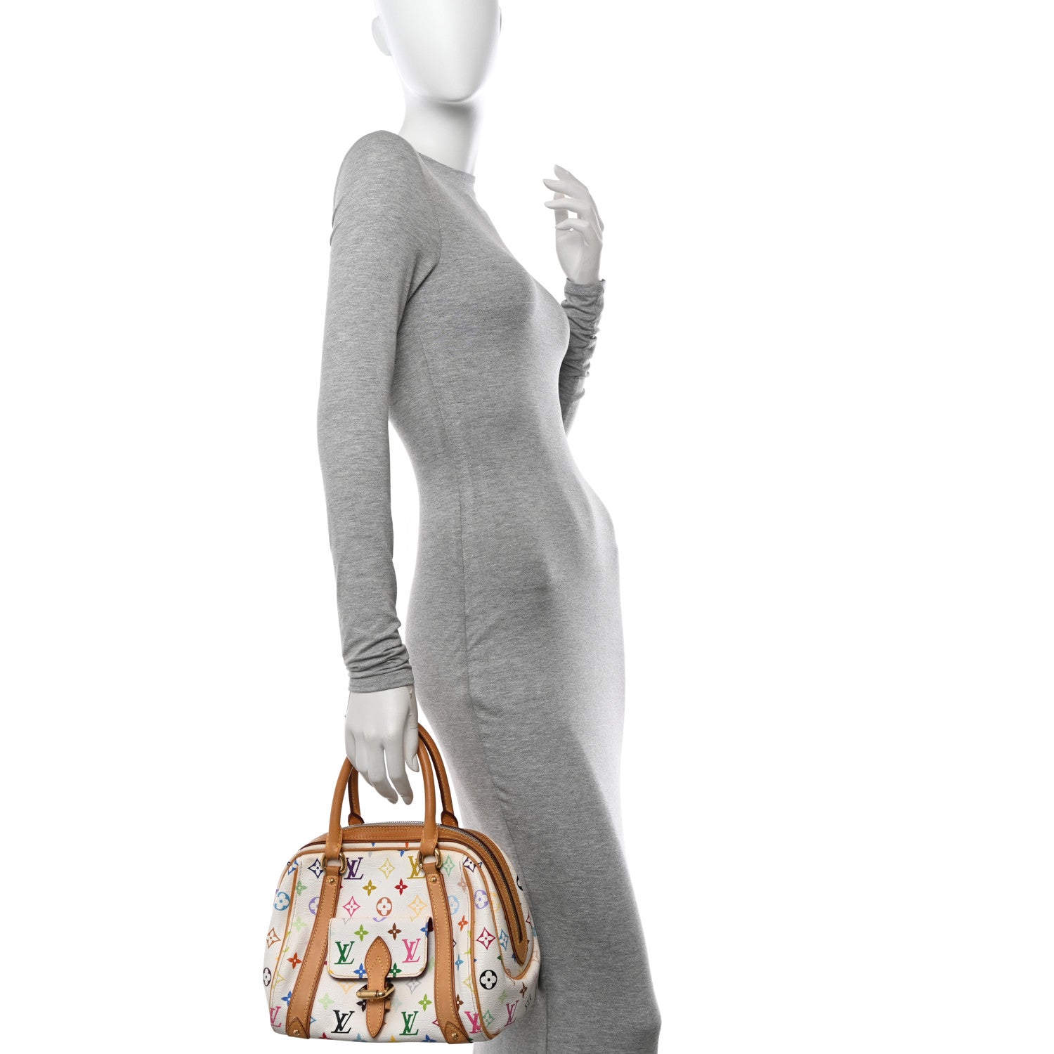 Louis Vuitton Monogram Multicolor Priscilla White 2 of 12
